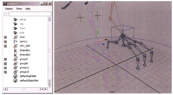 飛行角色綁定技術之模型整體綁定（一）
