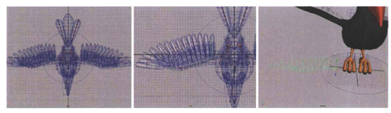 飛行角色綁定技術之模型整體綁定（二）